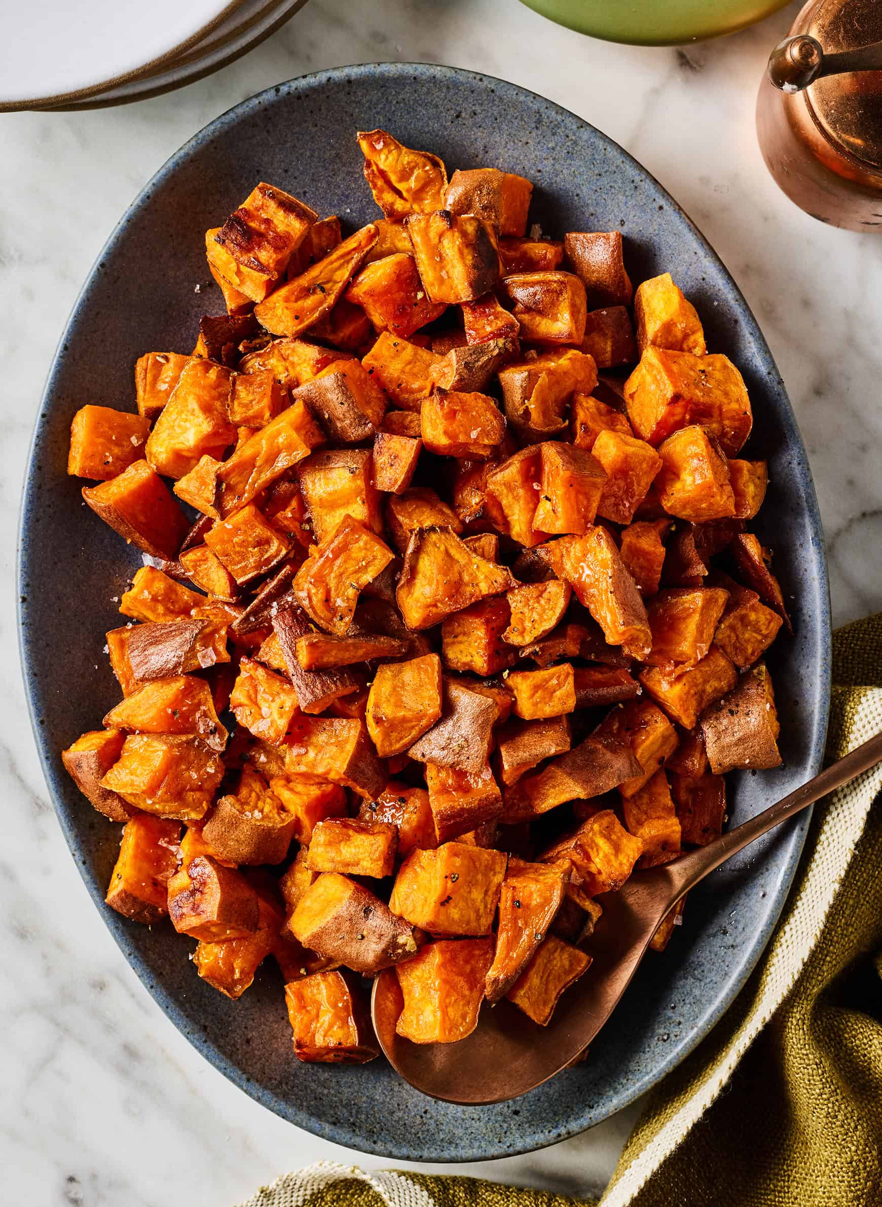 Roasted sweet potatoes